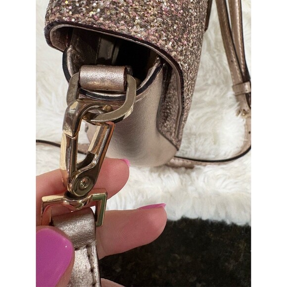 Kate Spade New York Crossbody Satchel Top Handle Bag Pink Small 10x7x3 - Picture 8 of 14